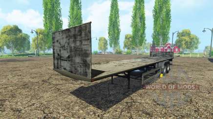 Semi-reboque de plataforma para Farming Simulator 2015