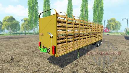 Semi-reboque-gado transportadora EUA v1.0 para Farming Simulator 2015