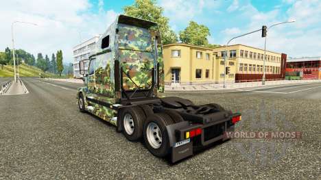 Exército de pele para a Volvo caminhões VNL 670 para Euro Truck Simulator 2