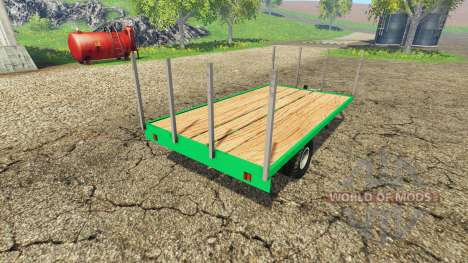 Trailer para pequenos fardos v2.0 para Farming Simulator 2015