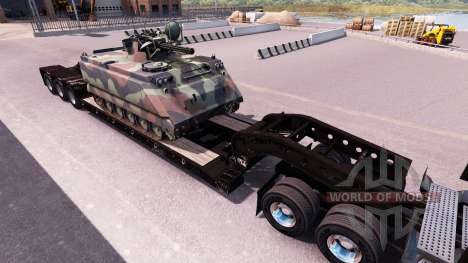 Semi transportar equipamento militar v1.0.1 para American Truck Simulator
