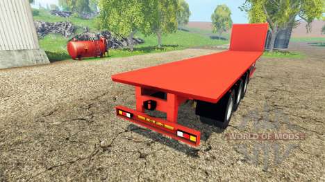 Semi-trailer platform para Farming Simulator 2015