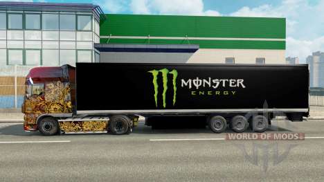 Pele Monster Energy para semi para Euro Truck Simulator 2