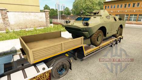Semi transportar equipamento militar v1.7 para Euro Truck Simulator 2