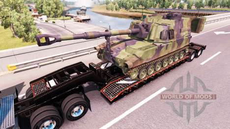 Semi transportar equipamento militar v1.0.1 para American Truck Simulator