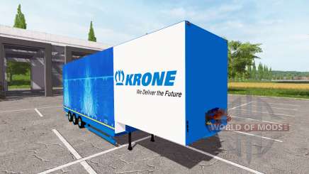 Focal baixa loader semi-reboque Krone para Farming Simulator 2017
