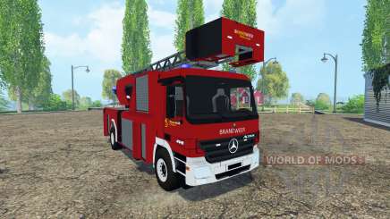 Mercedes-Benz Actros 4141 Belgian Fire Truck para Farming Simulator 2015
