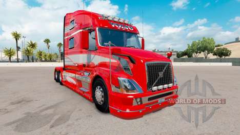 Pele Vermelha Fantasia sobre o caminhão Volvo 78 para American Truck Simulator