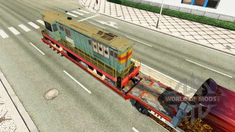 Semi-reboques com zeleznodoroznyj a linha de v1. para Euro Truck Simulator 2
