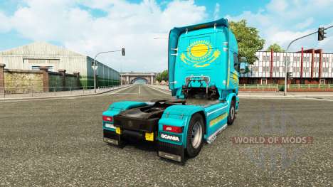 A pele Cazaquistão para trator Scania para Euro Truck Simulator 2