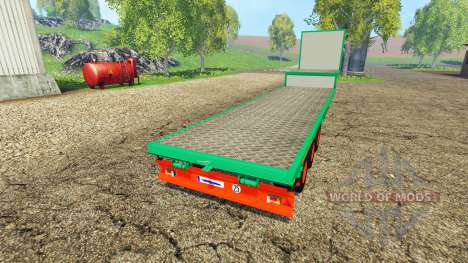 Aguas-Tenias semitrailer platform para Farming Simulator 2015
