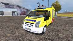 Ford Transit feuerwehr para Farming Simulator 2013