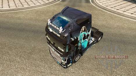 Azul-Menina de pele para a Volvo caminhões para Euro Truck Simulator 2