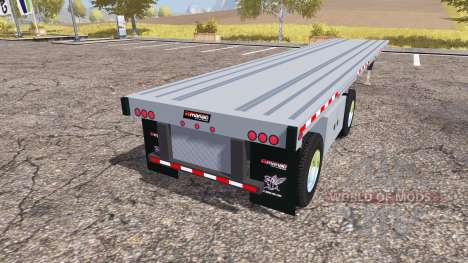 Manac flatbed trailer para Farming Simulator 2013