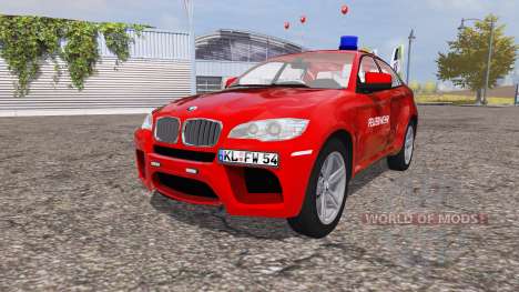 BMW X6 M (Е71) corpo de bombeiros para Farming Simulator 2013