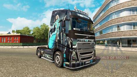 Azul-Menina de pele para a Volvo caminhões para Euro Truck Simulator 2