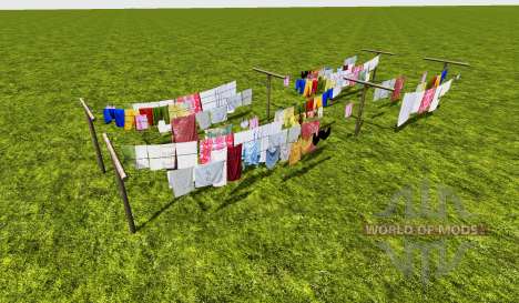 Clothesline double para Farming Simulator 2015