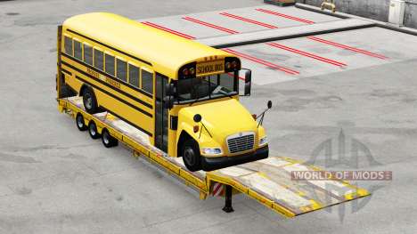 Baixa varrer com a carga de ônibus para American Truck Simulator