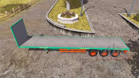 Aguas-Tenias bale semitrailer v2.5 para Farming Simulator 2013