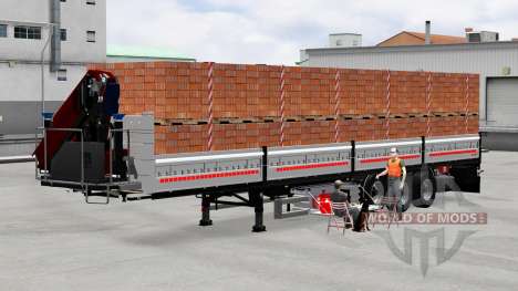 Mesa semi-reboque com carga para American Truck Simulator