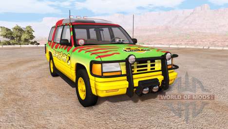 Gavril Roamer Tour Car Jurassic Park v1.0 para BeamNG Drive