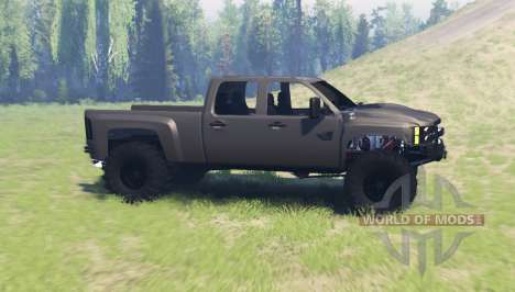 Chevrolet Silverado 2500 HD Crew Cab para Spin Tires