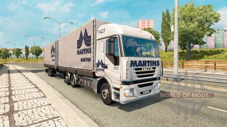 Tandem truck traffic v1.2 para Euro Truck Simulator 2
