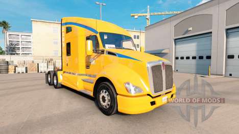 Pele AutoLineas América no trator Kenworth T680 para American Truck Simulator