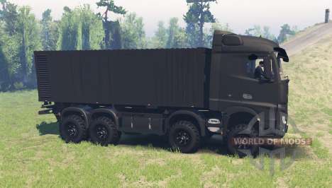 Mercedes-Benz Actros (MP4) chassis para Spin Tires