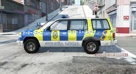 Gavril Roamer spanish police v3.7 para BeamNG Drive