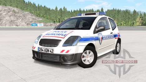 Citroen C2 French Police para BeamNG Drive