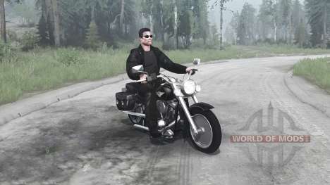 Harley-Davidson FLSTF Fat Boy para Spintires MudRunner