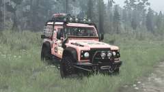 Land Rover Defender 90 Station Wagon expedition para MudRunner