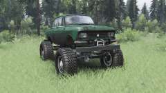 Moskvich 412 monster truck para Spin Tires