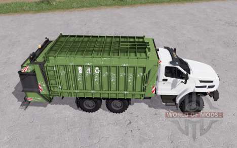 Ural ao lado de um caminhão de lixo para Farming Simulator 2017