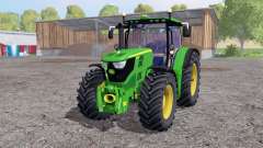 John Deere 6170R twin wheels para Farming Simulator 2015