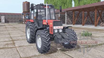 Bielorrússia MTZ 892.2 soft-vermelho para Farming Simulator 2017
