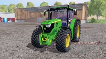 John Deere 6170R twin wheels para Farming Simulator 2015