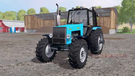 MTZ Bielorrússia 1221В azul brilhante para Farming Simulator 2015