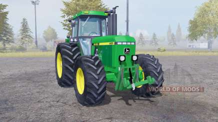 John Deere 4455 twin wheels para Farming Simulator 2013