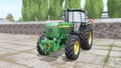 John Deere 4755 double wheels para Farming Simulator 2017