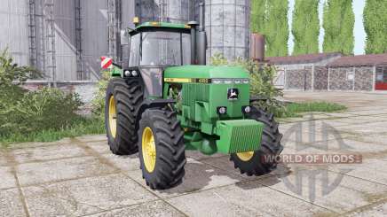 John Deere 4850 twin wheels para Farming Simulator 2017