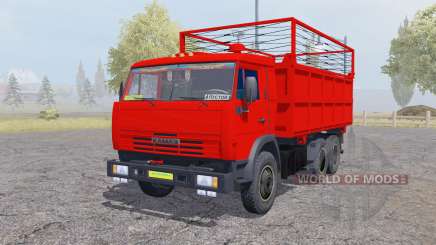 KamAZ 55102 com um trailer para Farming Simulator 2013