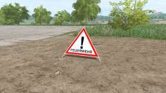 Warning Sign para Farming Simulator 2017