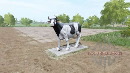 Uma escultura de uma vaca para Farming Simulator 2017