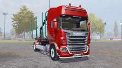 Scania R730 V8 Topline 4x4 Timber Truck para Farming Simulator 2013