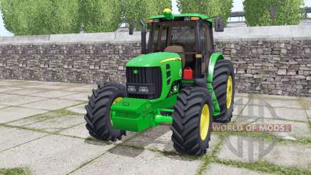 John Deere 6180J double wheels para Farming Simulator 2017