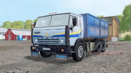 KamAZ 5320 cinza claro, azul para Farming Simulator 2015