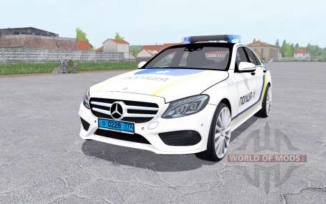 Mercedes-Benz C 250 Polícia para Farming Simulator 2017