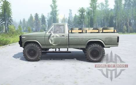 Ford F-150 lifted para Spintires MudRunner